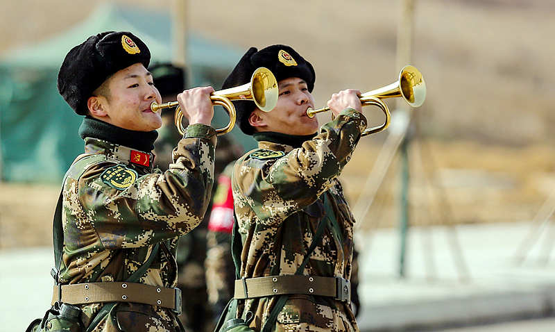 開訓(xùn)！武警甘肅省總隊(duì)拉開新年度軍事訓(xùn)練戰(zhàn)幕（組圖）
