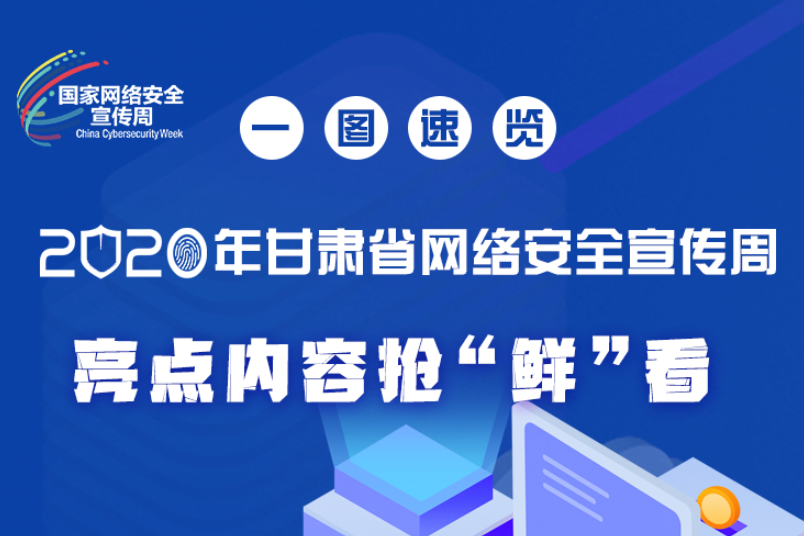一圖速覽2020年甘肅省網(wǎng)絡(luò)安全宣傳周，亮點(diǎn)內(nèi)容搶“鮮”看！