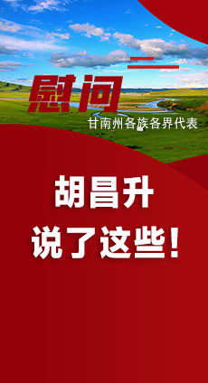  圖解|慰問(wèn)甘南州各族各界代表 胡昌升說(shuō)了這些！