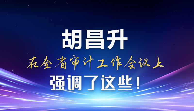 圖解|胡昌升在全省審計(jì)工作會(huì)議上強(qiáng)調(diào)了這些！